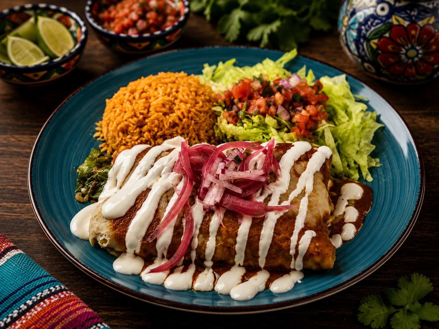Lunch Enchiladas Rancheras